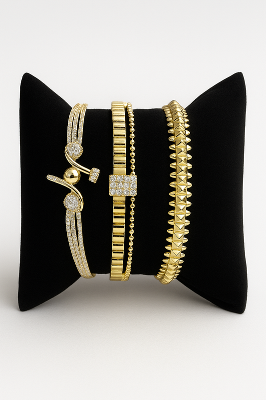 Set de 3 Bracelets – XP acier inoxydable