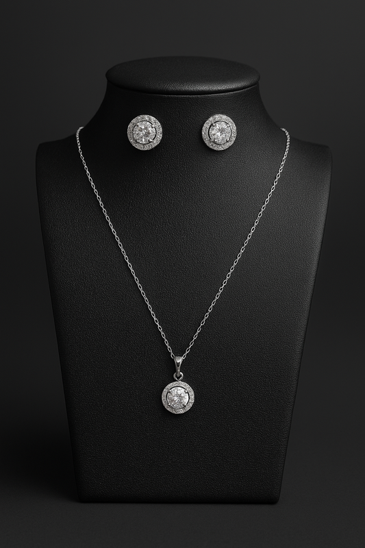 Collier & Boucles d’Oreilles acier inoxydable